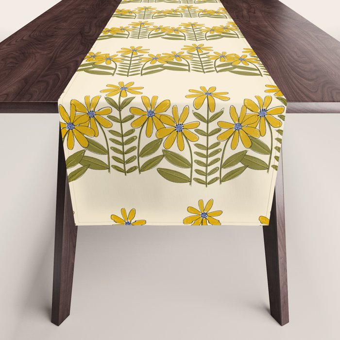 Sunflower - Block Print Table Runner Gallery Image 1