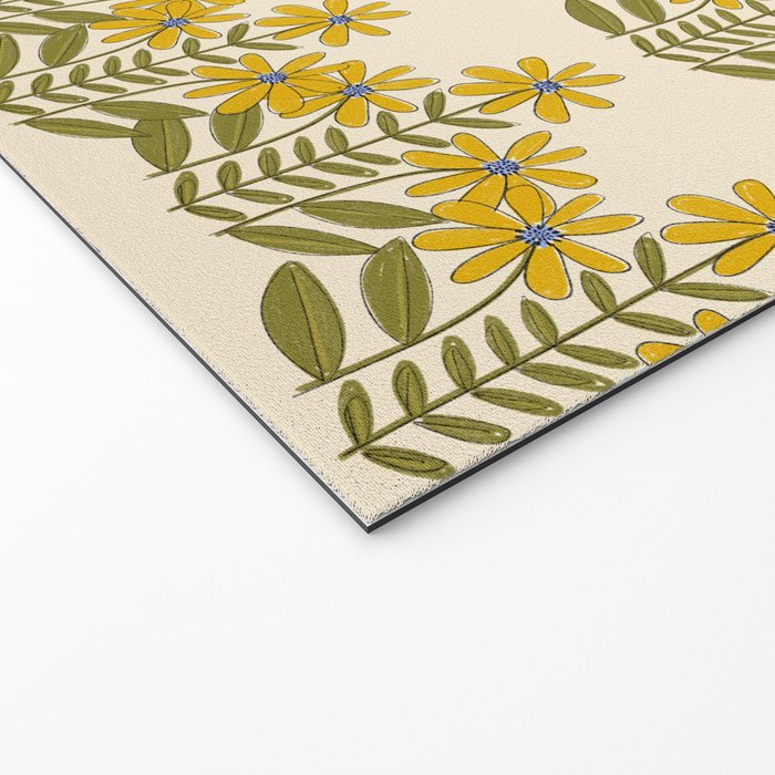 Sunflower - Block Print Welcome Mat Gallery Image 2