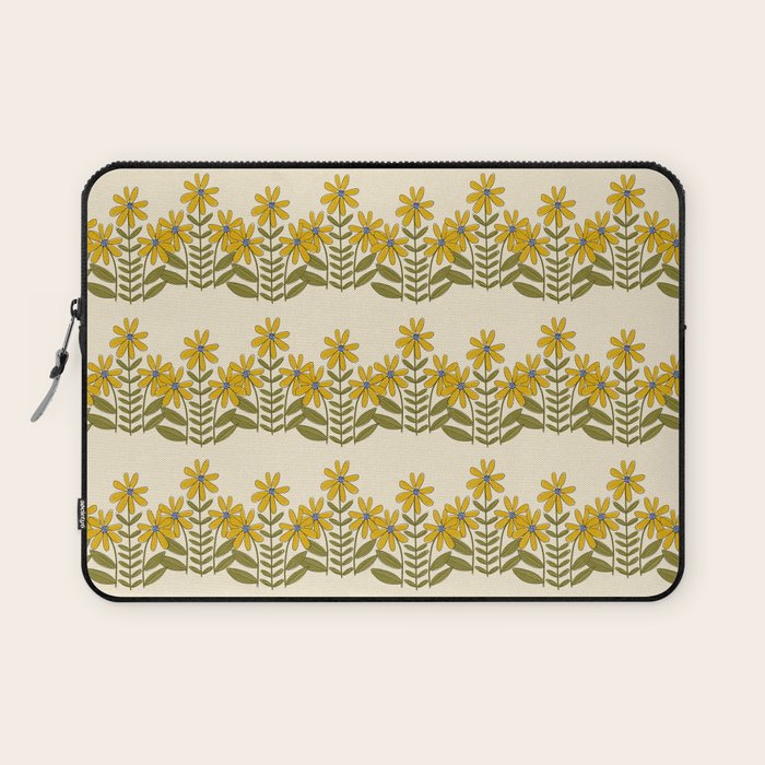 Sunflower - Block Print Laptop Sleeve Gallery Image 1