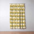 Sunflower - Block Print Window Curtain Gallery Image 3