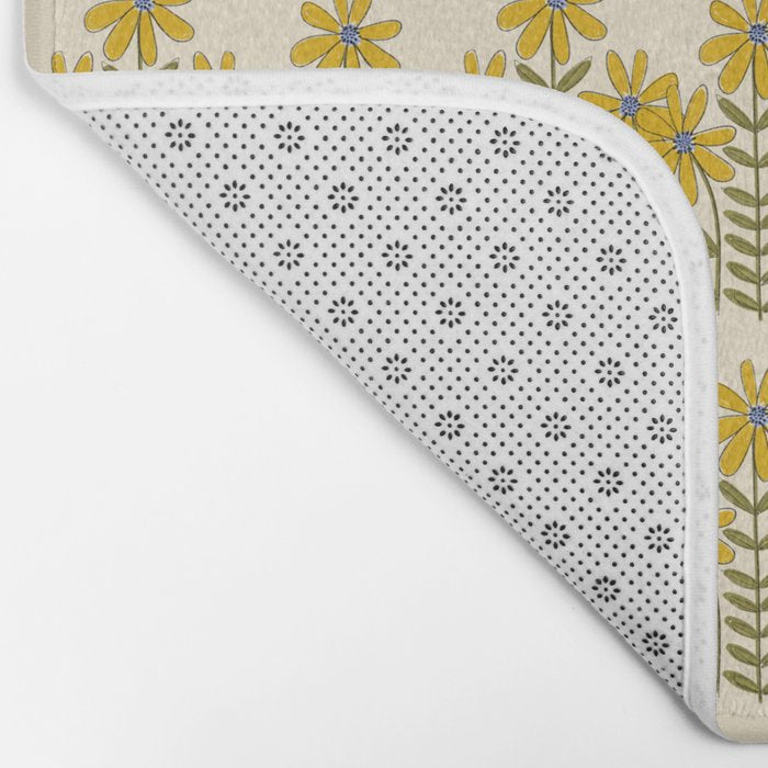Sunflower - Block Print Bath Mat Gallery Image 2