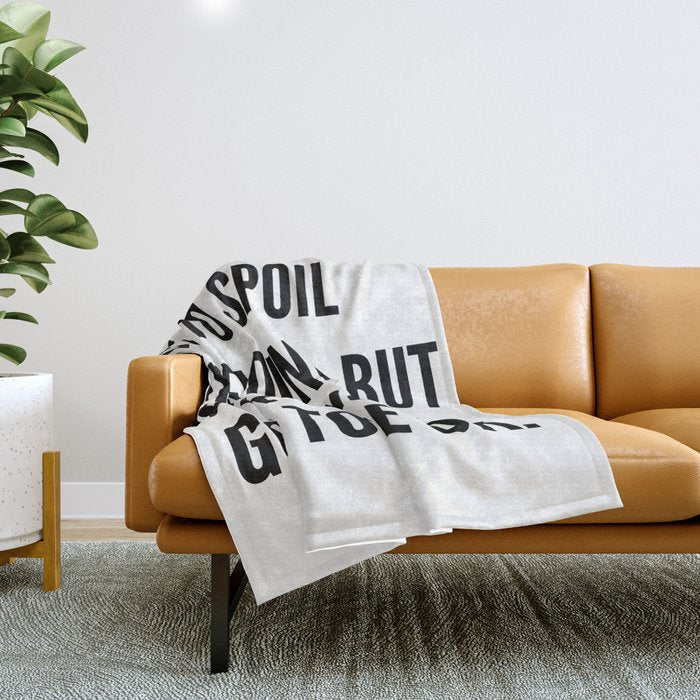 NOT TO SPOIL THE ENDING, BUT EVERYTHING IS GOING TO BE OK Throw Blanket Gallery Image 1