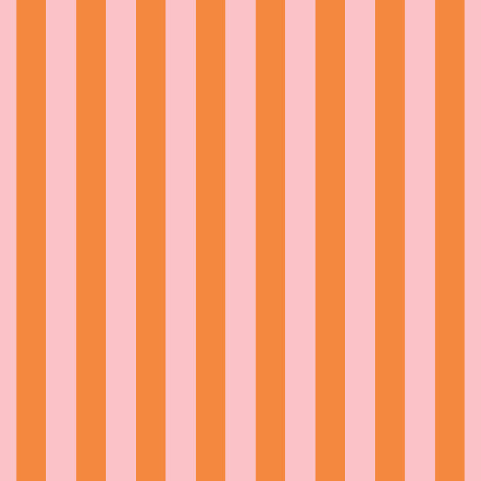Narrow Stripes Vertical Pattern in Orange and Blush Pink Coffee Mug Gallery Image 2