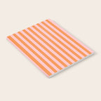 Narrow Stripes Vertical Pattern in Orange and Blush Pink Notebook Gallery Image 2