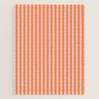 Narrow Stripes Vertical Pattern in Orange and Blush Pink Jigsaw Puzzle Gallery Image 1