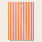 Narrow Stripes Vertical Pattern in Orange and Blush Pink Cutting Board Gallery Image 1