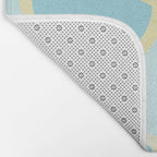 Yellow and blue retro sunglasses Bath Mat Gallery Image 2