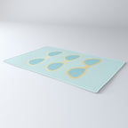 Yellow and blue retro sunglasses Rug Gallery Image 3