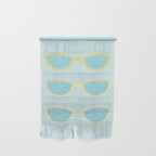 Yellow and blue retro sunglasses Wall Hanging Gallery Image 1