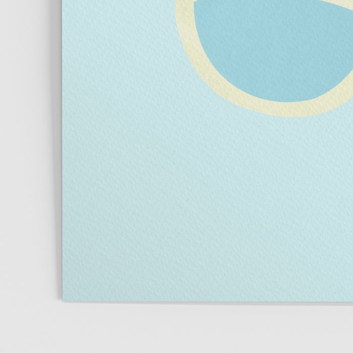 Yellow and blue retro sunglasses Poster Gallery Image 3