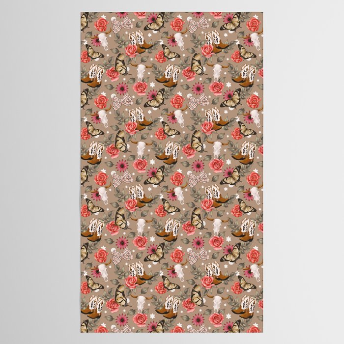 Cowboy Spirit Blooms Tablecloth Gallery Image 2