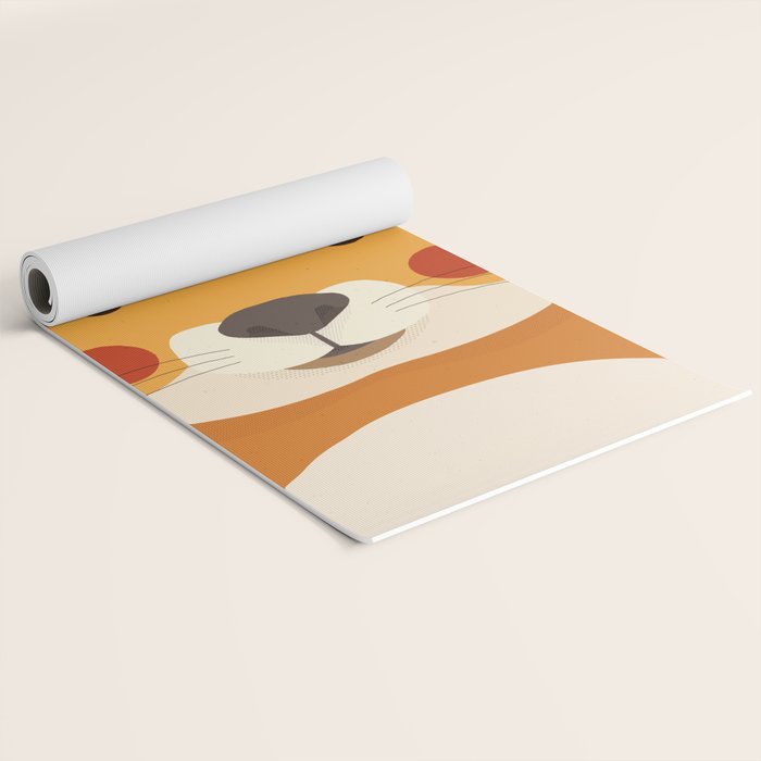 Red Squirrel Animal Portrait Yoga Mat Gallery Image 2