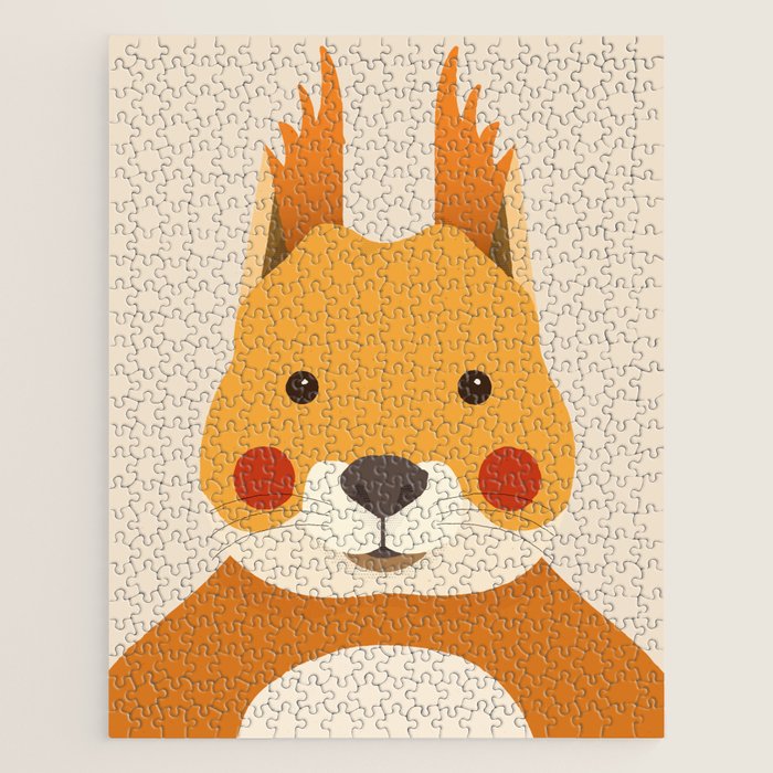 Red Squirrel Animal Portrait Jigsaw Puzzle Gallery Image 1