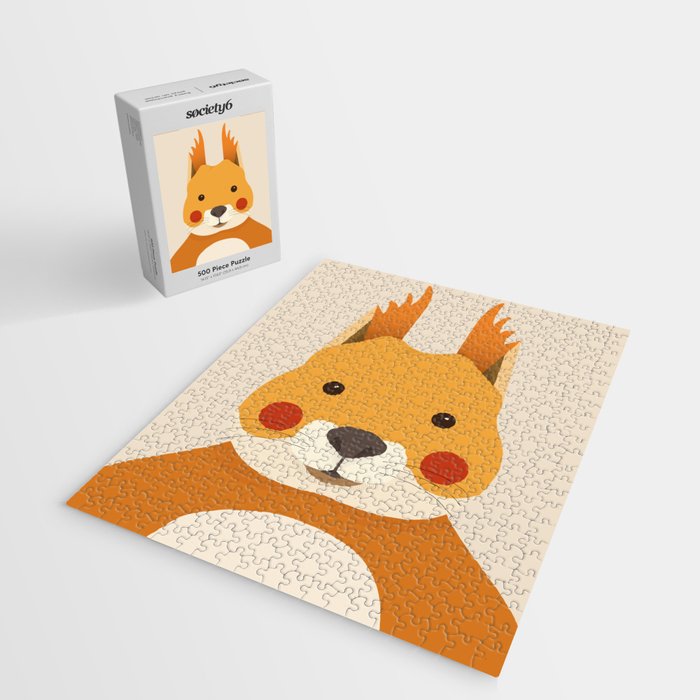 Red Squirrel Animal Portrait Jigsaw Puzzle Gallery Image 2