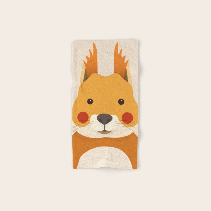 Red Squirrel Animal Portrait Bath Towel Gallery Image 1