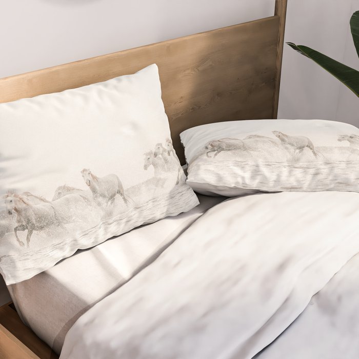 Wild Horses Pillow Sham Gallery Image 2