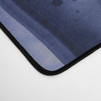 Midnight Dark Blue Marble Alcohol Ink Marble Art Flashes Desk Mat Gallery Image 4