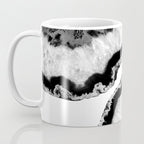 Gray Black White Agate Glitter Glamor #2 (Faux Glitter) #gem #decor #art #society6 Coffee Mug Gallery Image 3