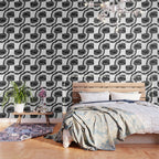Gray Black White Agate Glitter Glamor #2 (Faux Glitter) #gem #decor #art #society6 Wallpaper Gallery Image 3
