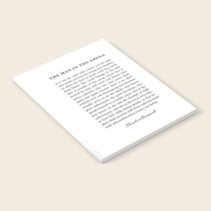 The Man In The Arena Notebook Gallery Image 1