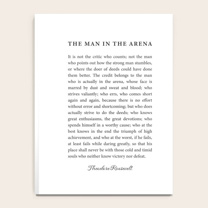 The Man In The Arena Notebook Gallery Image 4