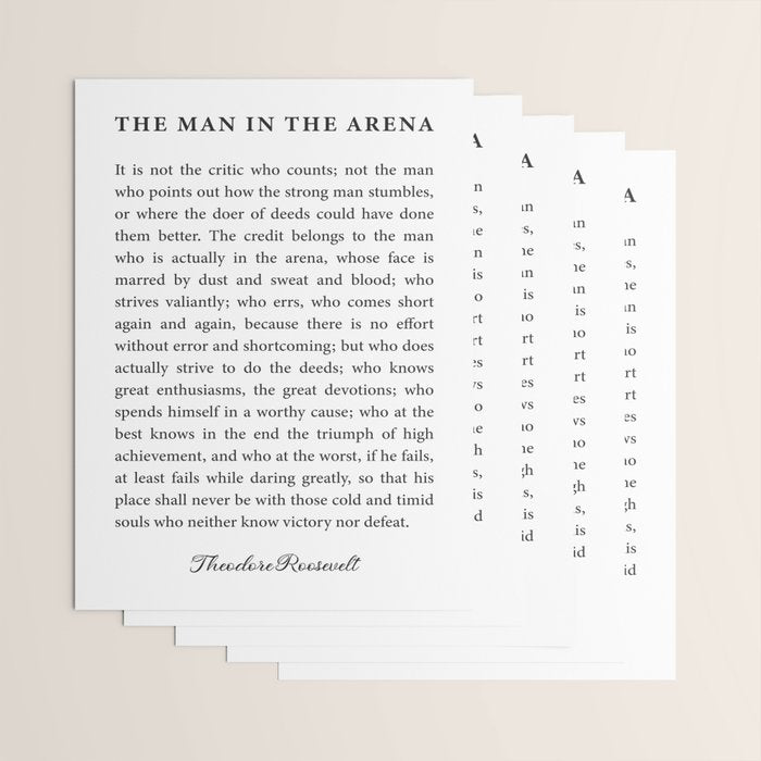 The Man In The Arena Wrapping Paper Gallery Image 3