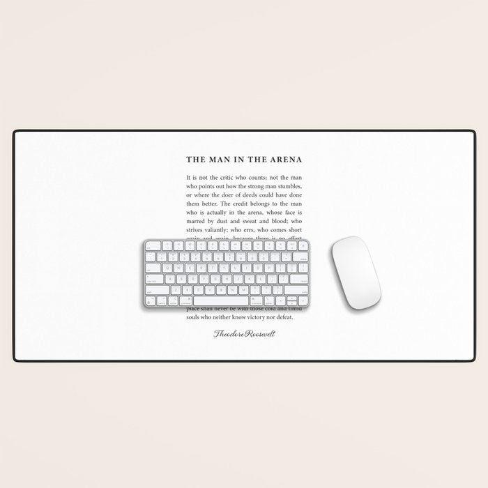 The Man In The Arena Desk Mat Gallery Image 1