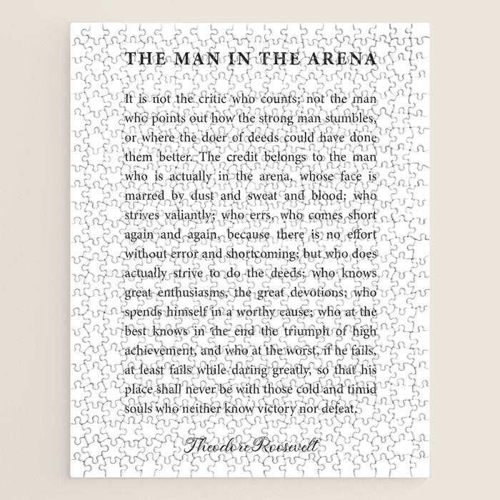The Man In The Arena Jigsaw Puzzle Gallery Image 1