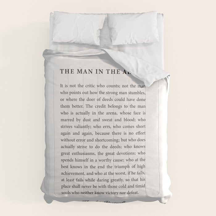 The Man In The Arena Comforter Gallery Image 6
