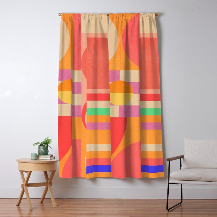 Geometric Shapes 185 Window Curtain Gallery Image 5