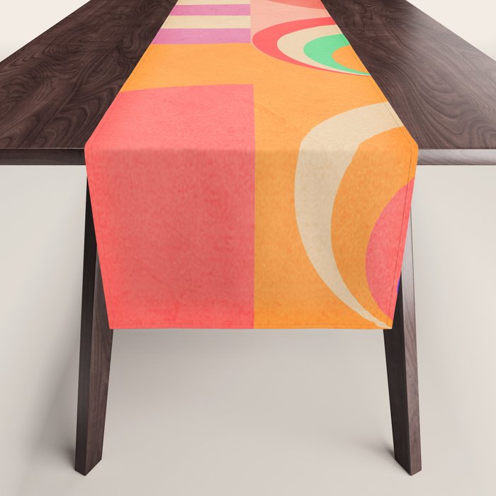 Geometric Shapes 185 Table Runner Gallery Image 1