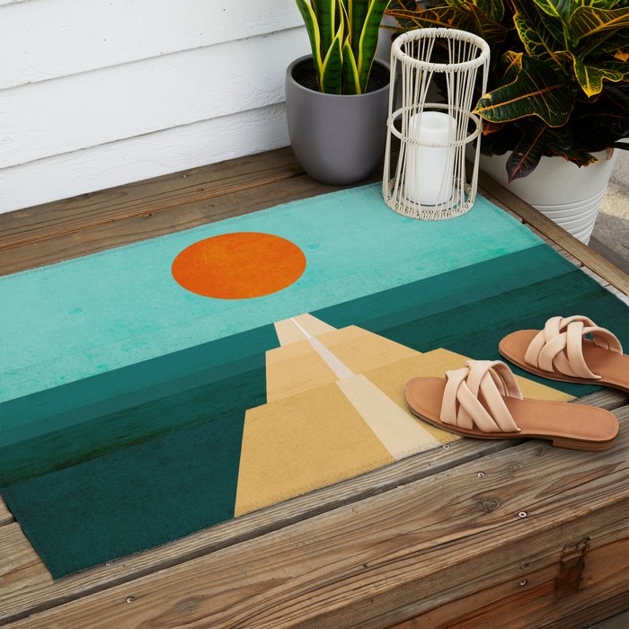 The Road Less Traveled Outdoor Rug Gallery Image 2