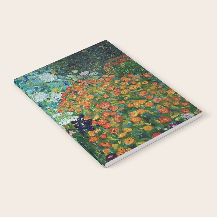 Flower Garden Riot of Colors by Gustav Klimt Notebook Gallery Image 2