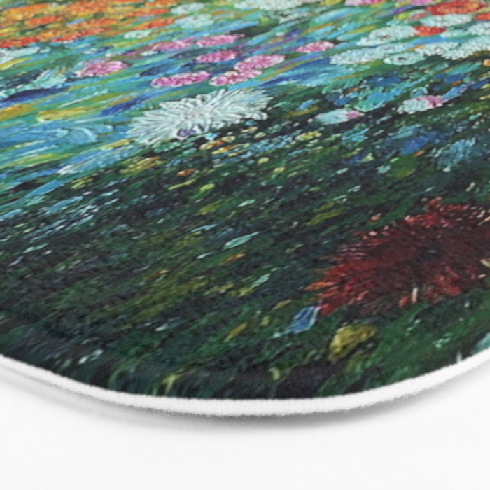 Flower Garden Riot of Colors by Gustav Klimt Bath Mat Gallery Image 3