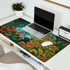 Flower Garden Riot of Colors by Gustav Klimt Desk Mat Gallery Image 2