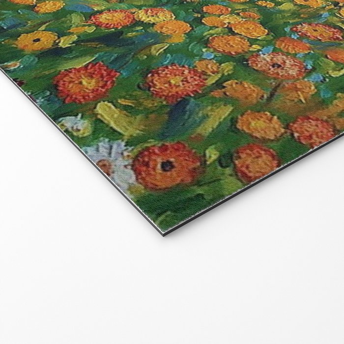 Flower Garden Riot of Colors by Gustav Klimt Welcome Mat Gallery Image 2