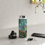 Flower Garden Riot of Colors by Gustav Klimt Water Bottle Gallery Image 4