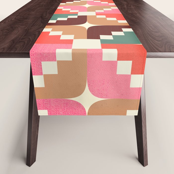 Winter Retro Quilt Pattern Table Runner Gallery Image 1