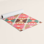 Winter Retro Quilt Pattern Yoga Mat Gallery Image 2