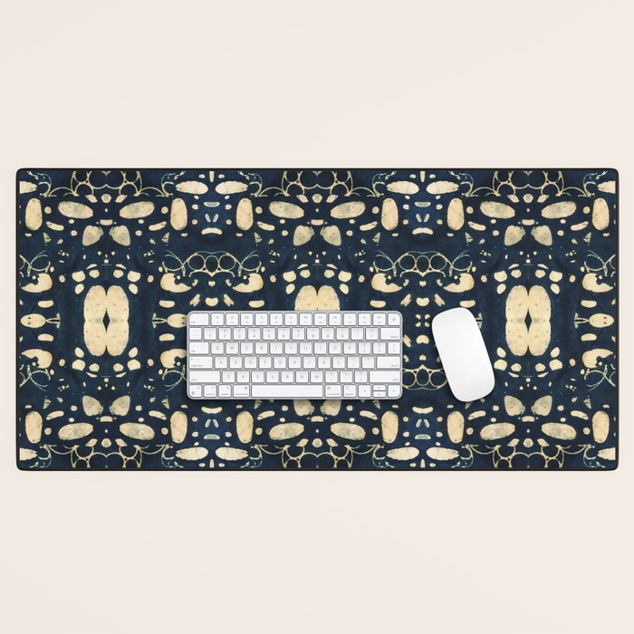 Dark Indigo Batik Desk Mat Gallery Image 1