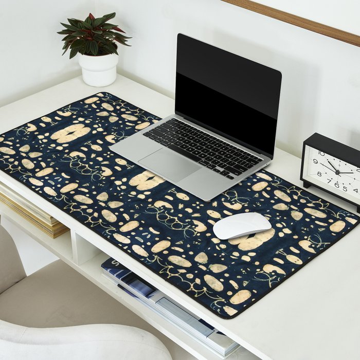 Dark Indigo Batik Desk Mat Gallery Image 2