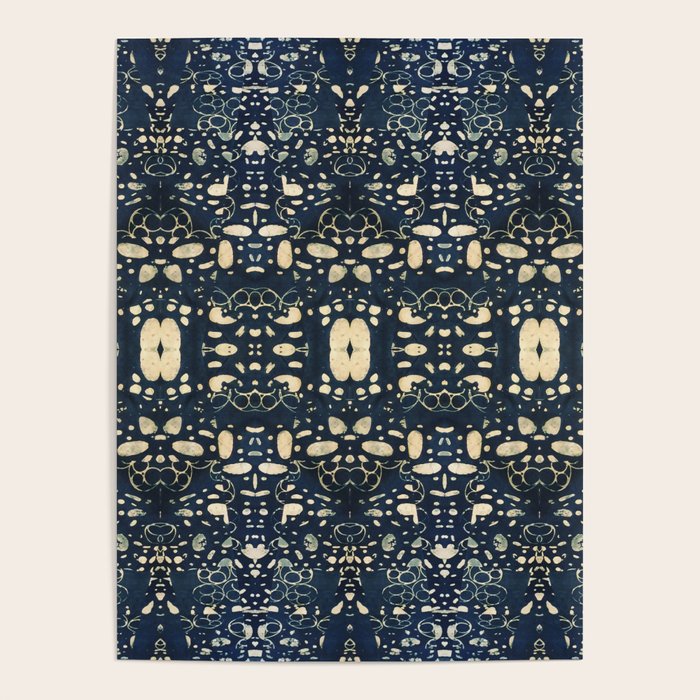 Dark Indigo Batik Poster Gallery Image 4