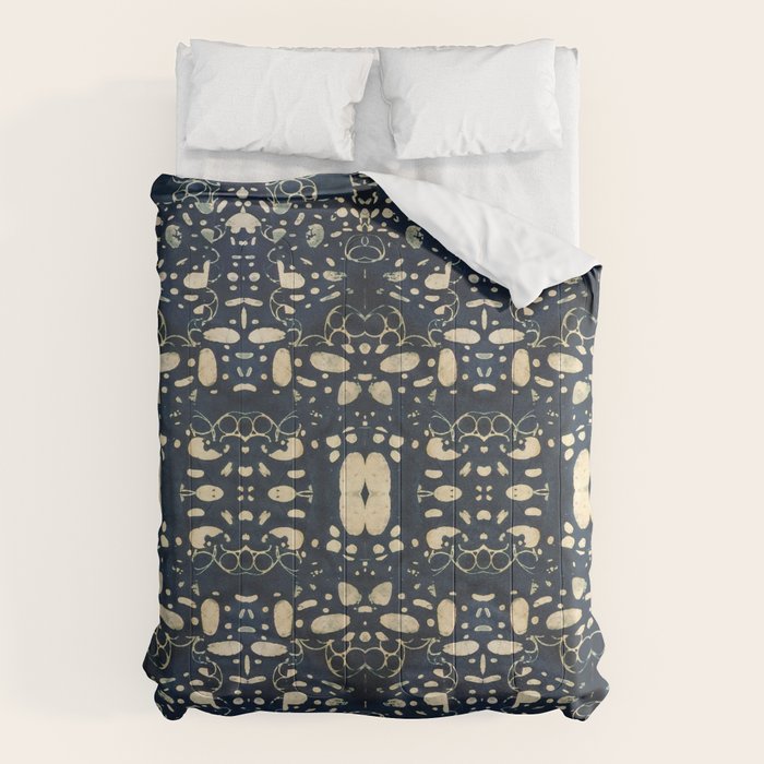 Dark Indigo Batik Comforter Gallery Image 6
