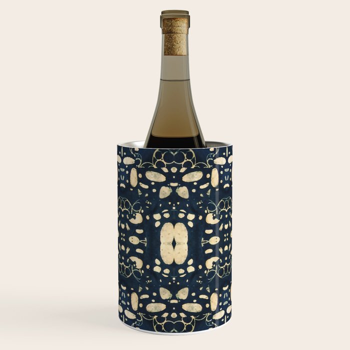 Dark Indigo Batik Wine Chiller Gallery Image 1