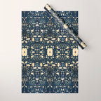 Dark Indigo Batik Wrapping Paper Gallery Image 1