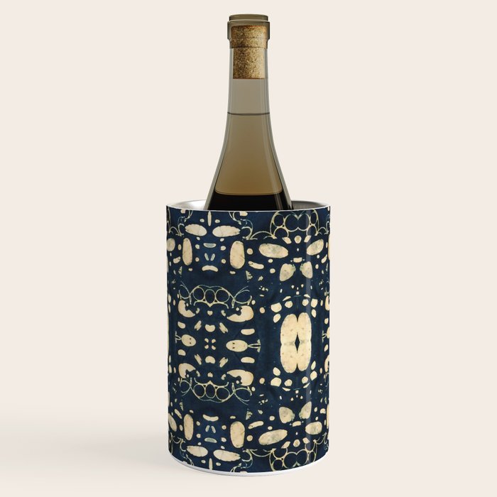 Dark Indigo Batik Wine Chiller Gallery Image 3