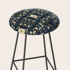 Dark Indigo Batik Stool Gallery Image 2