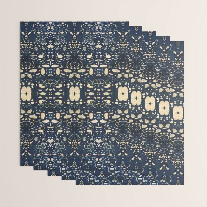Dark Indigo Batik Wrapping Paper Gallery Image 3