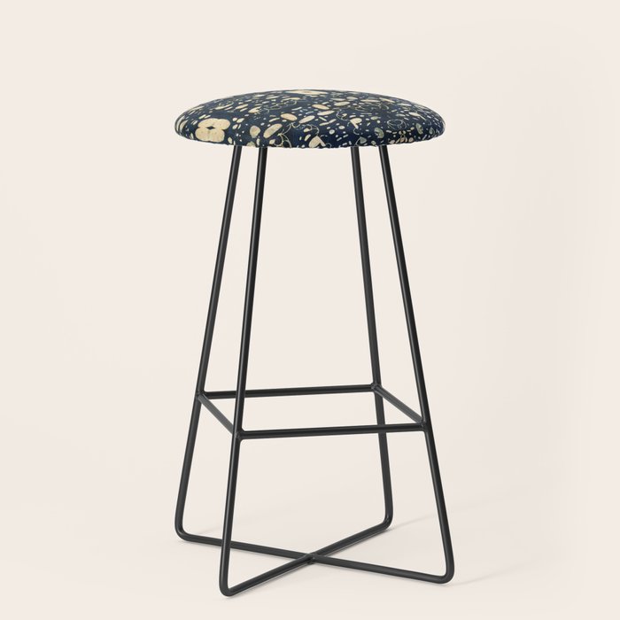 Dark Indigo Batik Stool Gallery Image 1