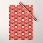 Love Bug Ladybugs - Valentines Day Colors Wrapping Paper Gallery Image 1